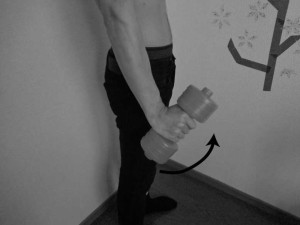 ダンベルを用いた筋力トレーニング