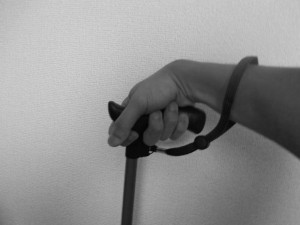 ステッキ用ストラップの取り付け方