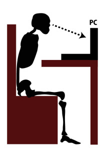 後頭下筋群に持続的な負荷がかかる