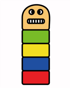 だるま落としと正しい姿勢①