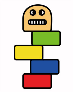 だるま落としと正しい姿勢②